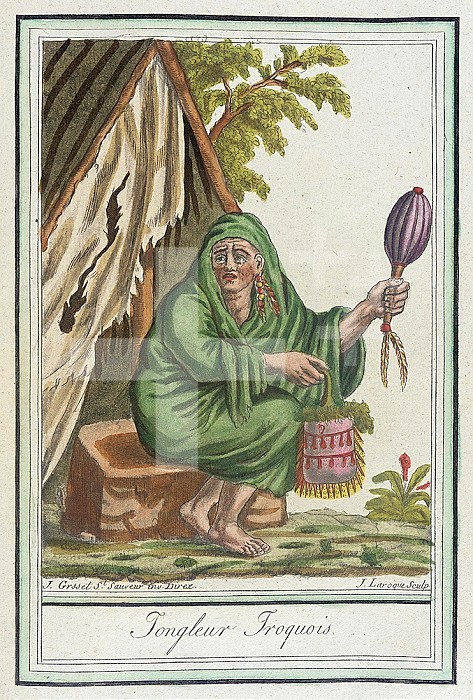 Costumes de Differents Pays, ´Iongleur Iroquois´, c1797. Creator: Jacques Grasset de Saint-Sauveur.