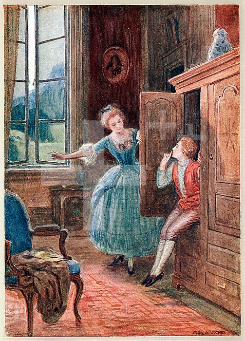 Scene from Mozart´s opera The Marriage of Figaro, 1786, (c1914).  Artist: Charles A Buchel