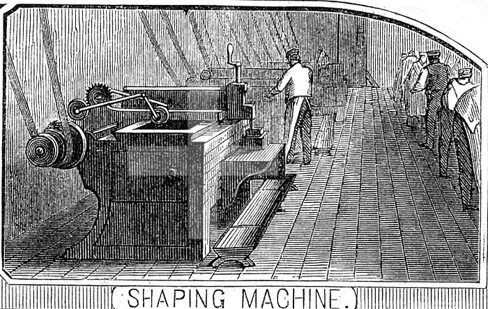 Royal Small Arms Factory, Enfield: Shaping Machine, 1861. Creator: William James Palmer.