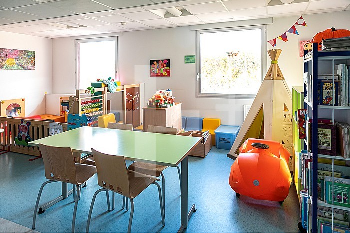 Indoor pediatric play area
