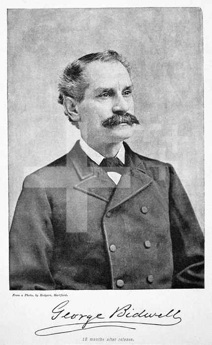 GEORGE BIDWELL (1837-1899). /nAmerican con man.
