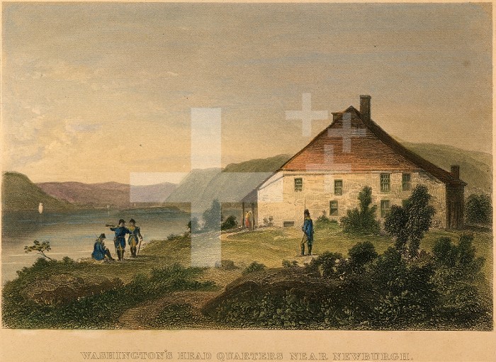 NY: HEADQUARTERS, 1782. /nGeorge Washington’s headquarters near Newburgh, New York, 1782-83. Steel engraving, American, 1857.